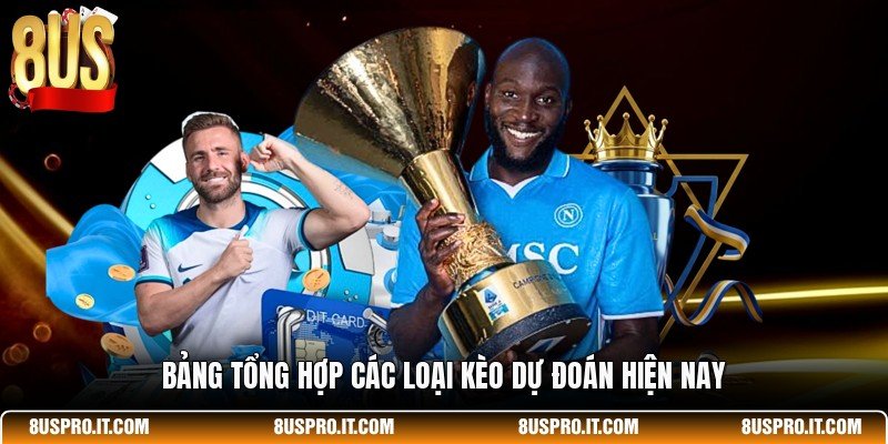 Bảng tổng hợp các loại kèo dự đoán hiện nay